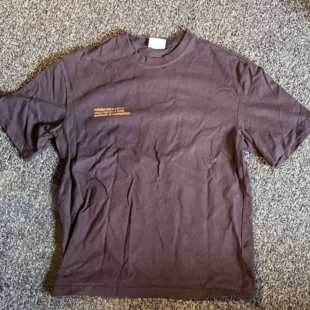 H&M Dark Brown Graphic Tee